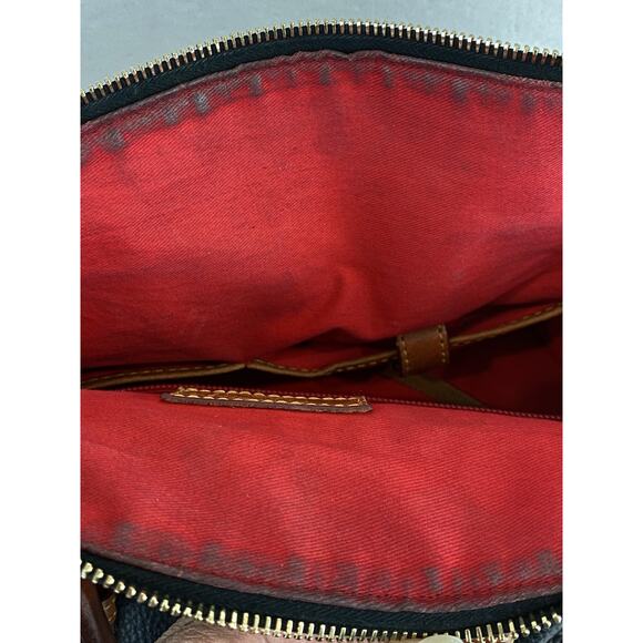 Dooney & Bourke Bristol Western Satchel Bag Black Pebble Leather Tassels Cowgirl - Picture 13 of 16